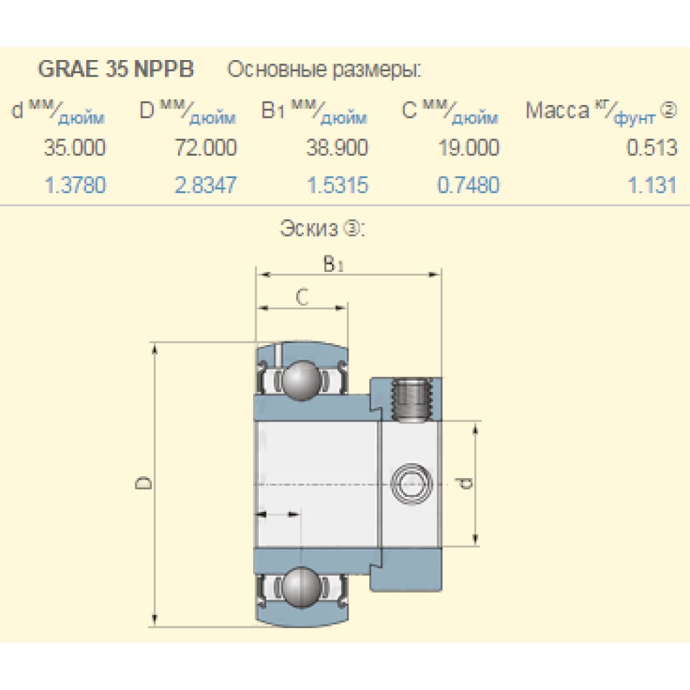 Корпус із підшипником у зборі Claas, 603144