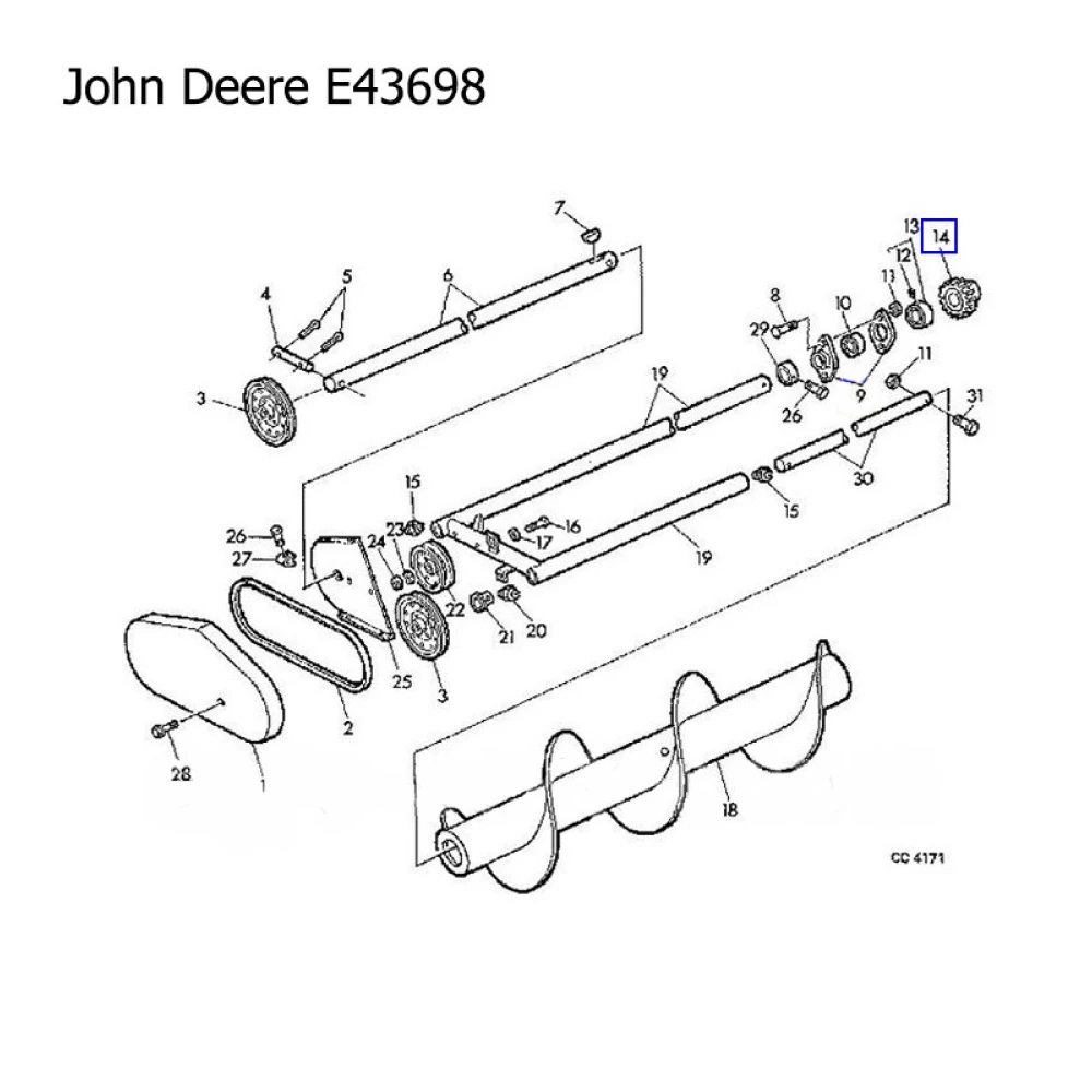Шестірня приводна John Deere E43698