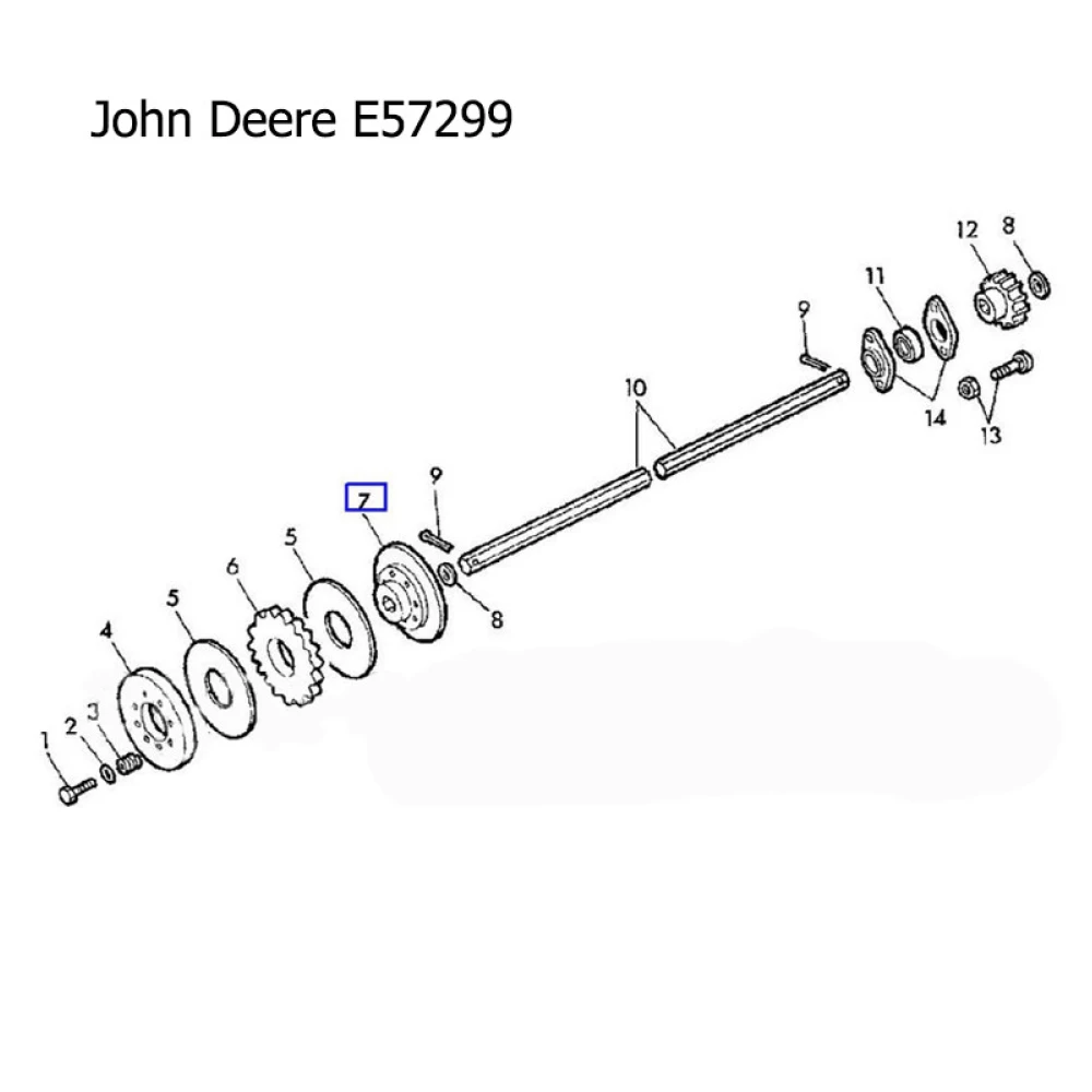 Ступиця зірочки John Deere E57299