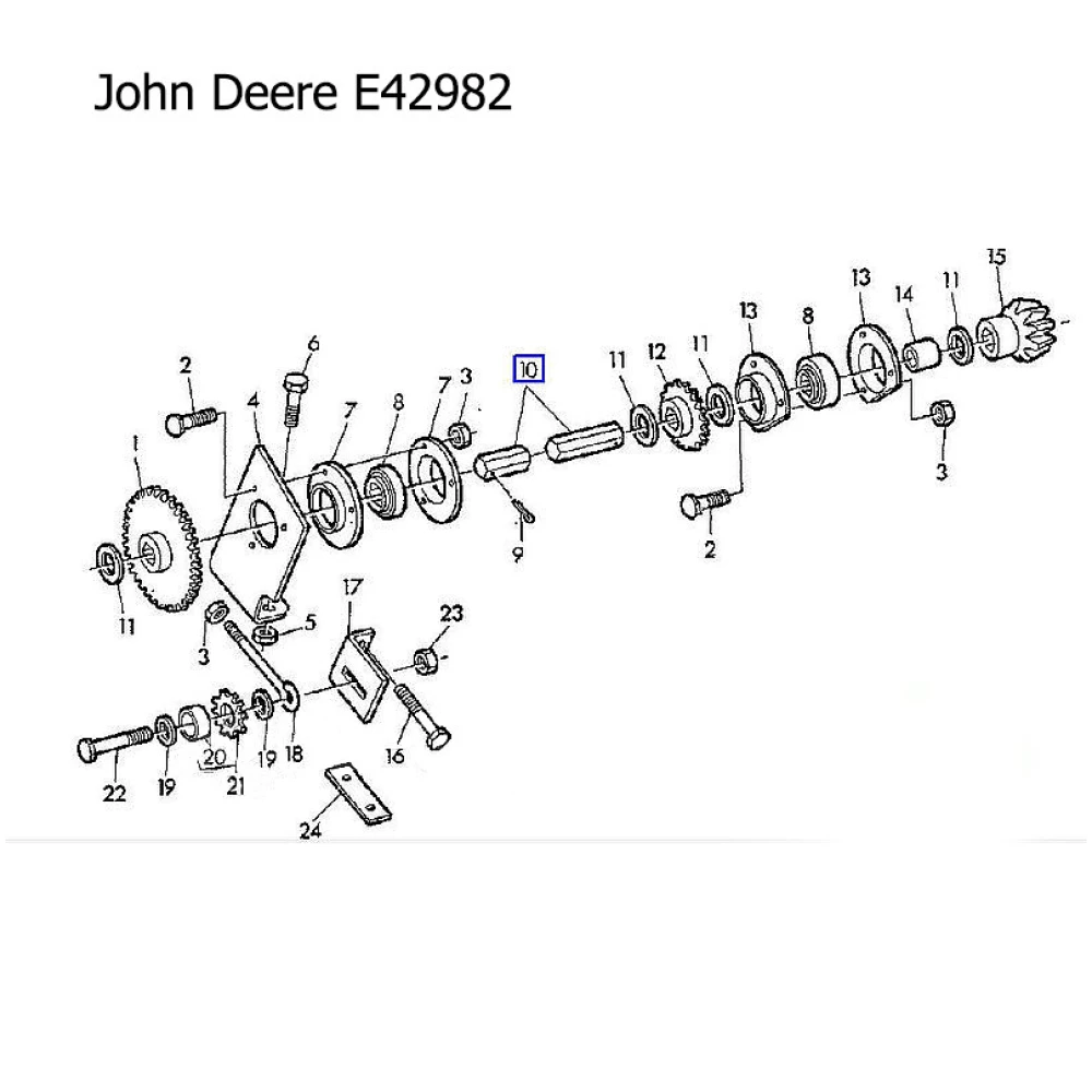 Вал John Deere E42982