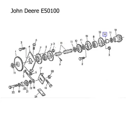 Втулка шестерни John Deere E50100 Втулка шестерни John Deere E50100