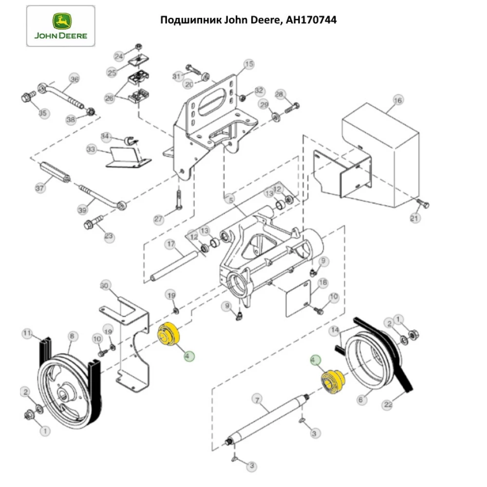 Підшипник John Deere, AH170744 NTN (Японія)