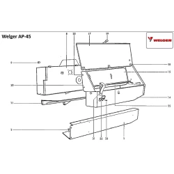 Фіксатор гумовий ляди Welger AP-45, 1109.32.01.44 Фіксатор гумовий ляди Welger AP-45, 1109.32.01.44