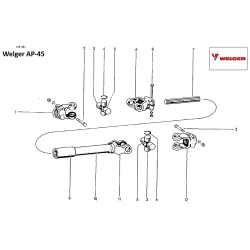 Виделка карданного вала прес-підбірника Welger AP-45, 12.56.102 Виделка карданного вала прес-підбірника Welger AP-45, 12.56.102