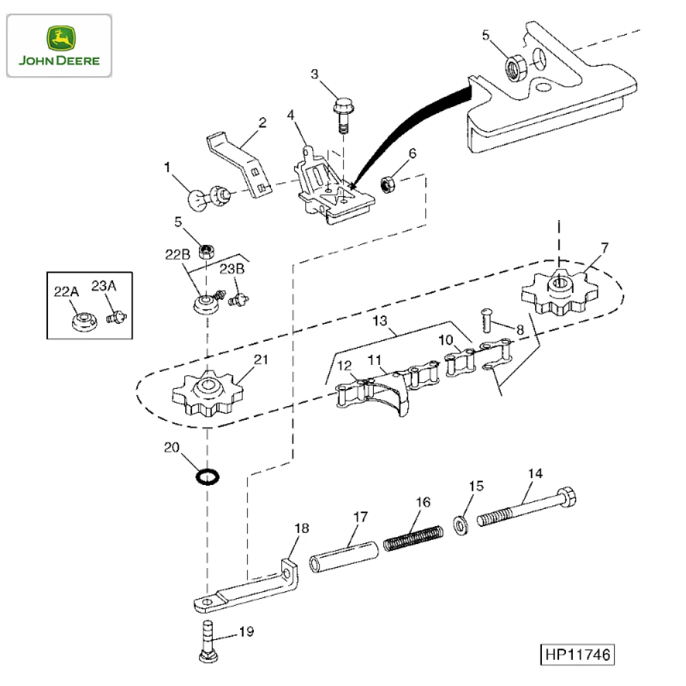 Цепь мысовая John Deere AN102009