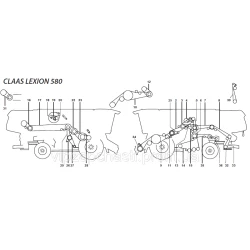Ремни на комбайн Claas Lexion-580