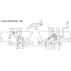 Ремни на комбайн Claas Lexion-540