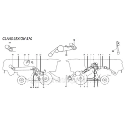 Ремни на комбайн Claas Lexion-570