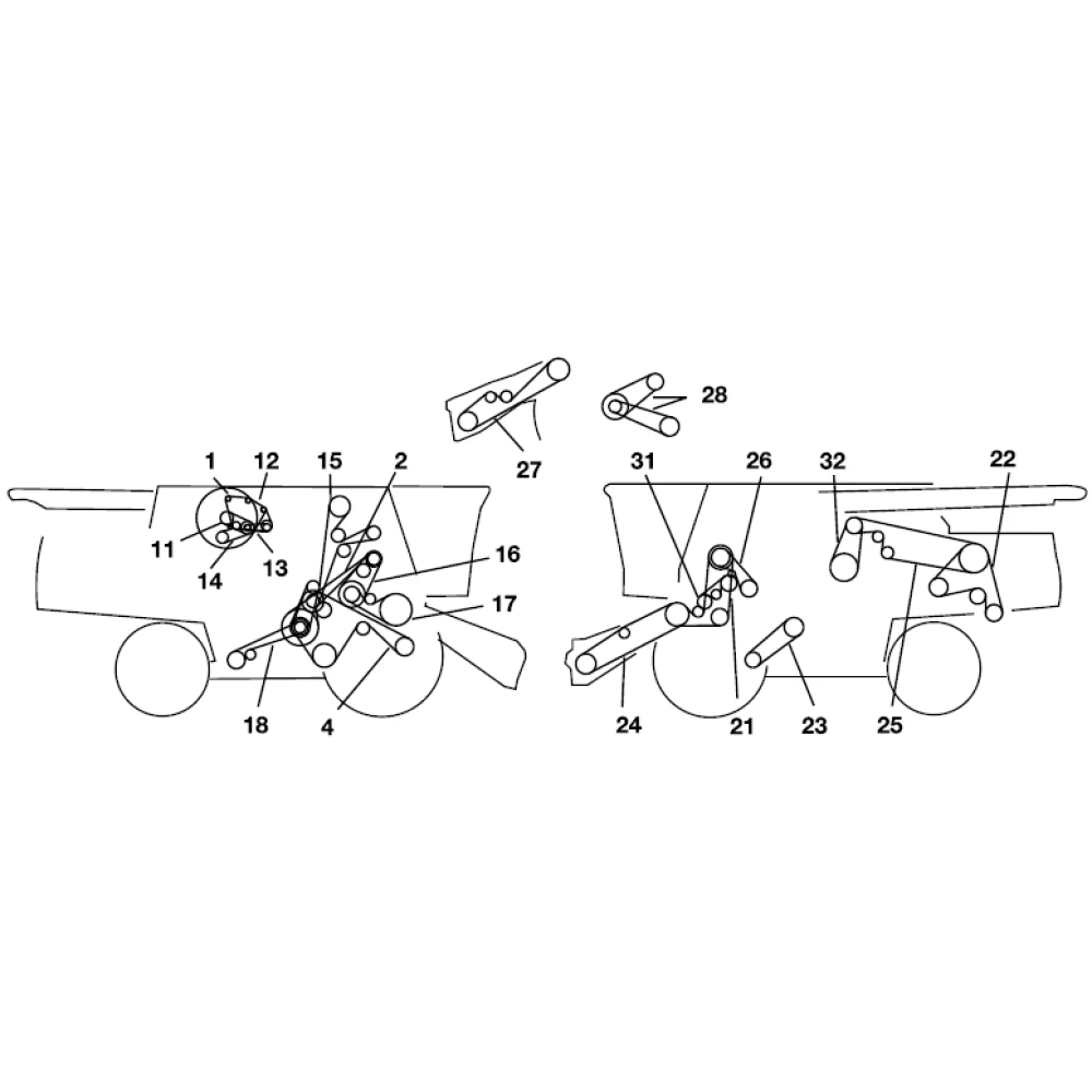 Ремни на комбайн John Deere CTS USA	