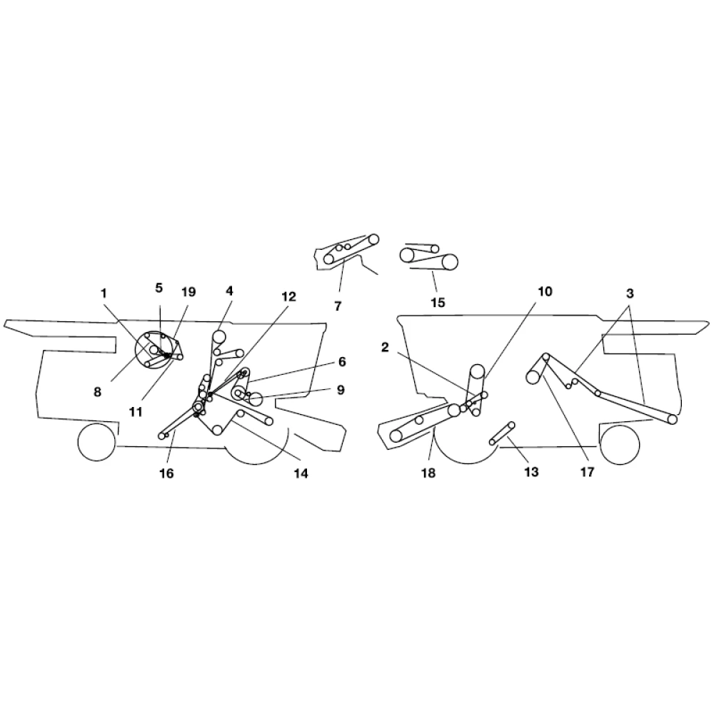 Ремни на комбайн John Deere 9600	