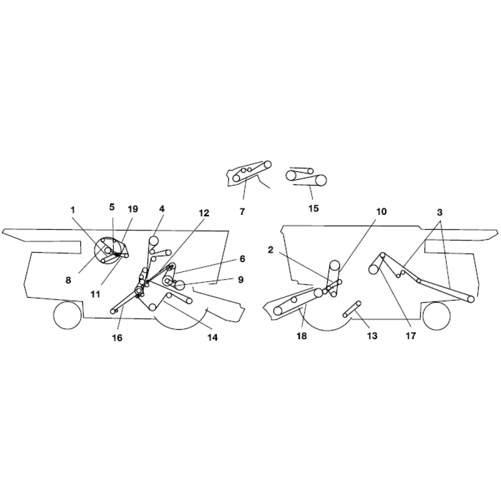 Ремни на комбайн John Deere 9500	