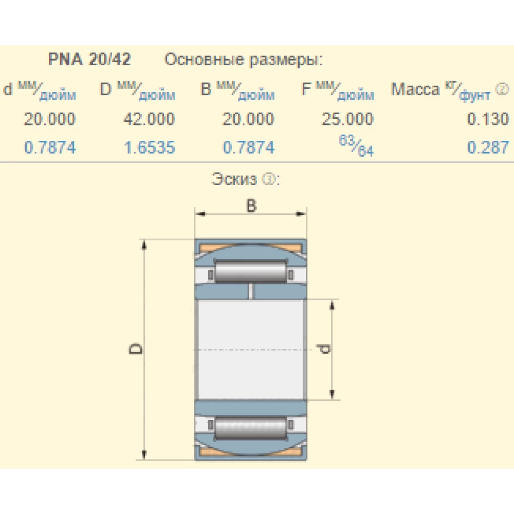 Подшипник Capello Quasar, 02.1038.00