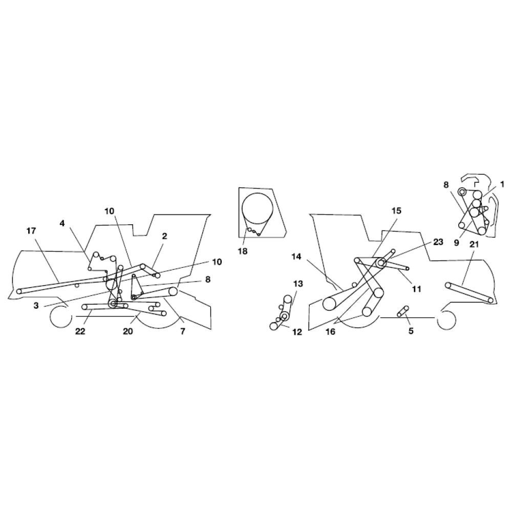 Ремни на комбайн John Deere 4420	