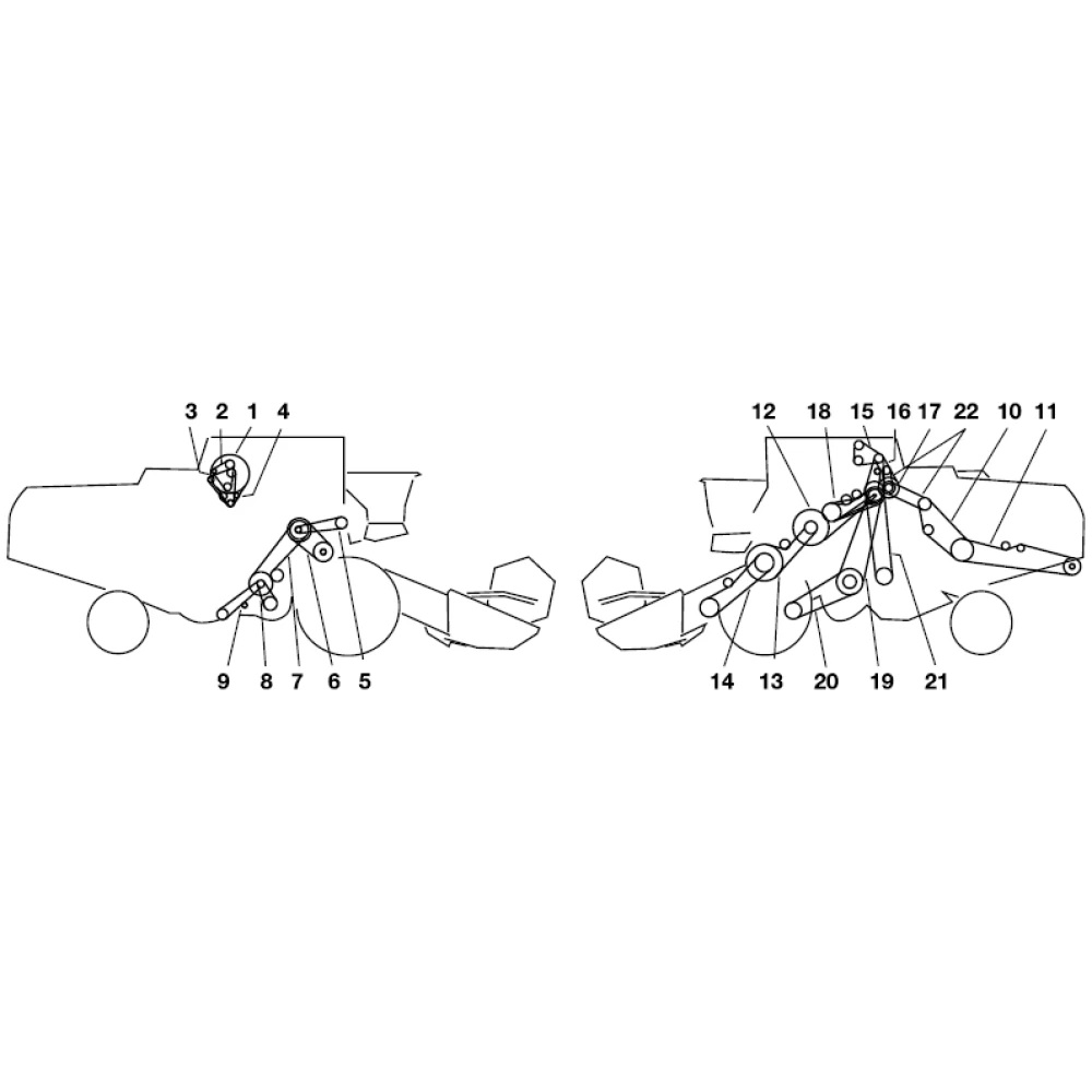 Ремни на комбайн John Deere 1188	