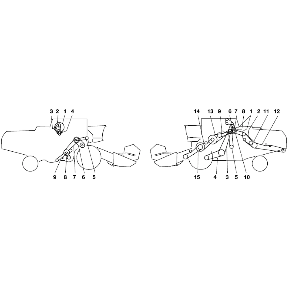 Ремни на комбайн John Deere 1177	