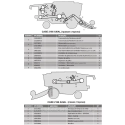 Ремені на комбайн Case 2166