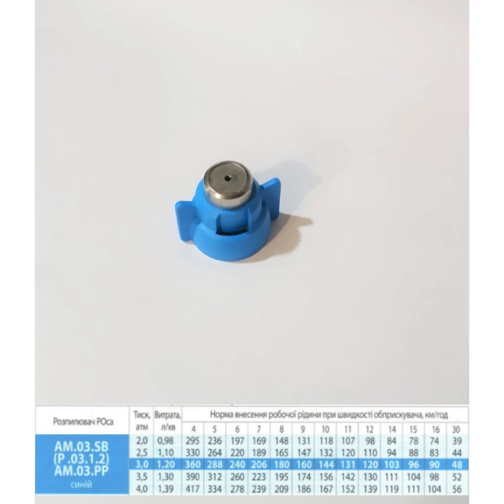 Розпилювач РОСА (140 - 200 літ/гек) синій AM.03.SB-b