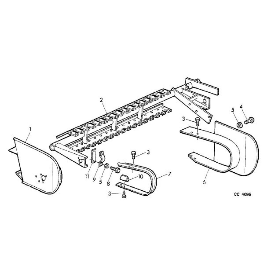 Болт скатної дошки John Deere 332, E33233