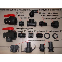 Фітинги на бочку КАС