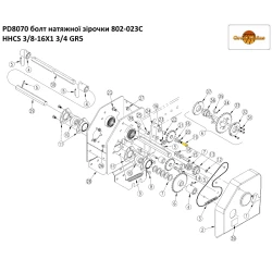 Болт натяжної зірочки Great Plains 802-023C
