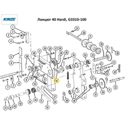 Цепь 40 Kinze, G3310-100 Цепь 40 Kinze, G3310-100