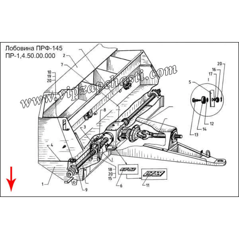 Лобовина ПР-Ф-145