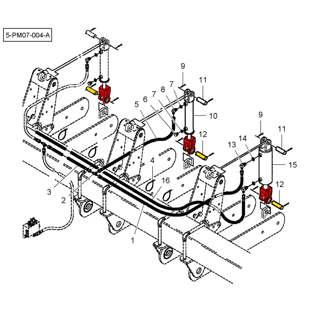Вилка гидроцилиндра Massey Ferguson N856565