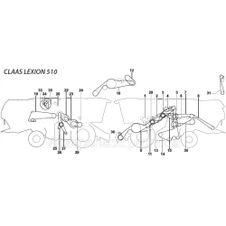 Ремни на комбайн Claas Lexion-510