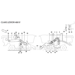 Ремені на комбайн Claas Lexion-480 II