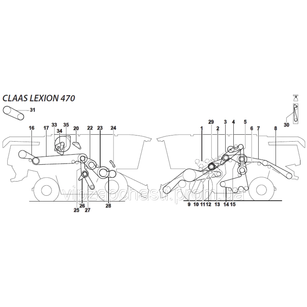 Ремни на комбайн Claas Lexion-470