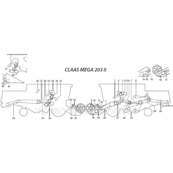 Ремені на комбайн Claas Mega 203 II