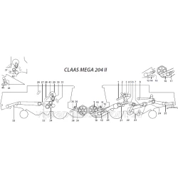 Ремені на комбайн Claas Mega 204 II