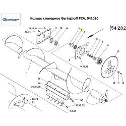 Кільце стопорне J80х2,5 Geringhoff PCA, 041030 Кільце стопорне J80х2,5 Geringhoff PCA, 041030