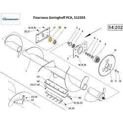 Пластина підшипника Geringhoff PCA, 512203