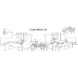 Ремені на комбайн Claas Mega 218