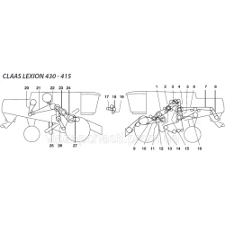 Ремни на комбайн Claas Lexion-415