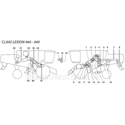 Ремни на комбайн Claas Lexion-440