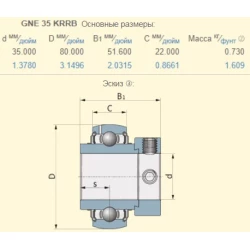 Підшипник редуктора приводу вальців Geringhoff RD, 025080
