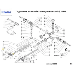 Підшипник 61905-2RS жатки Fantini, 11749 Підшипник 61905-2RS жатки Fantini, 11749