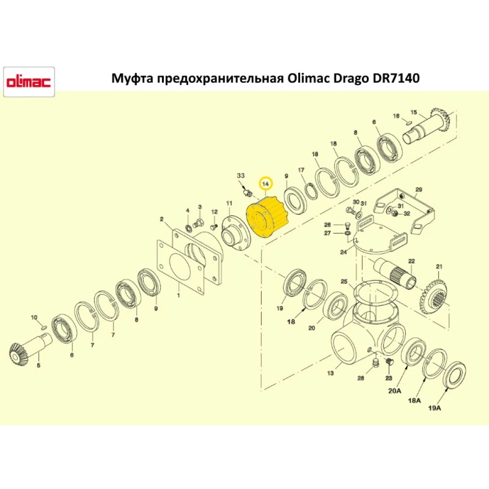 Муфта предохранительная Olimac Drago, DR7140