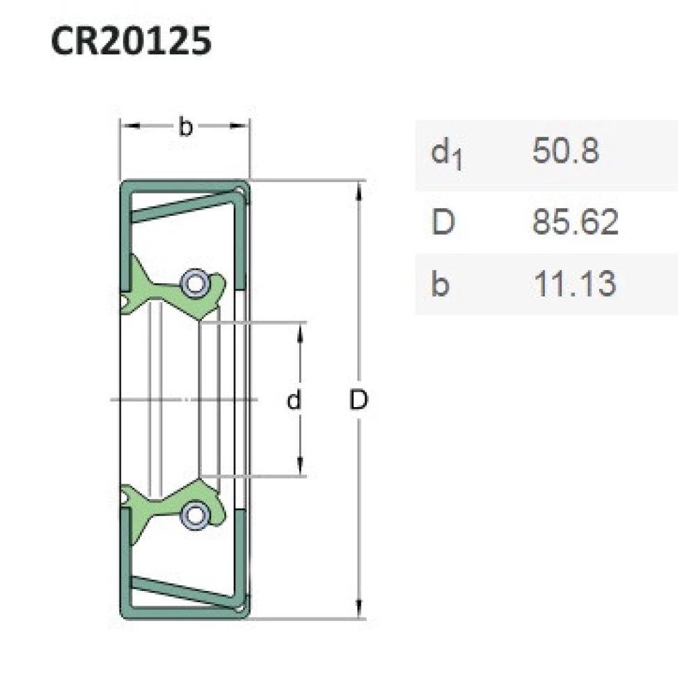 CR20125 манжета SKF, 816-172C
