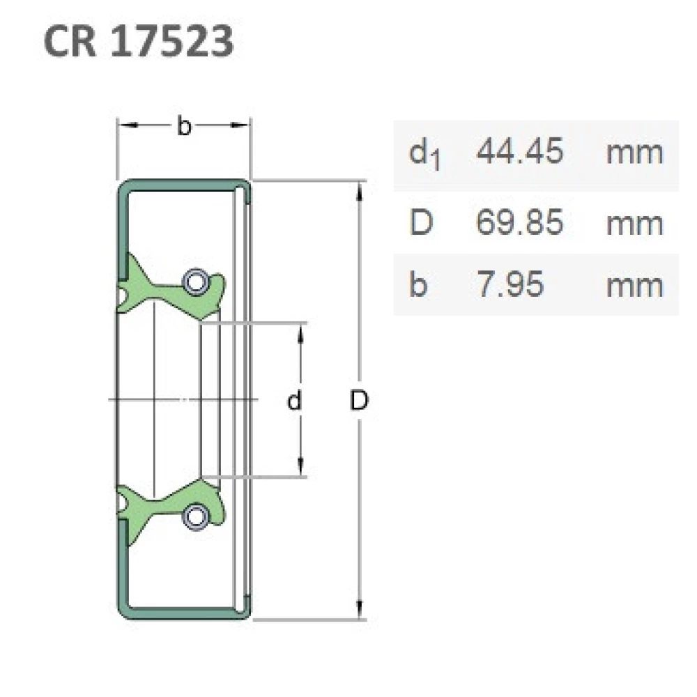 CR17523 манжета SKF, 192527С1