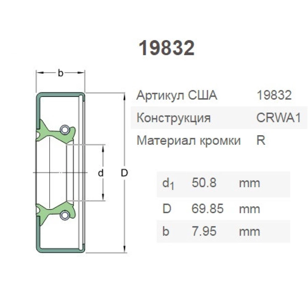CR19832 манжета SKF, AN102006