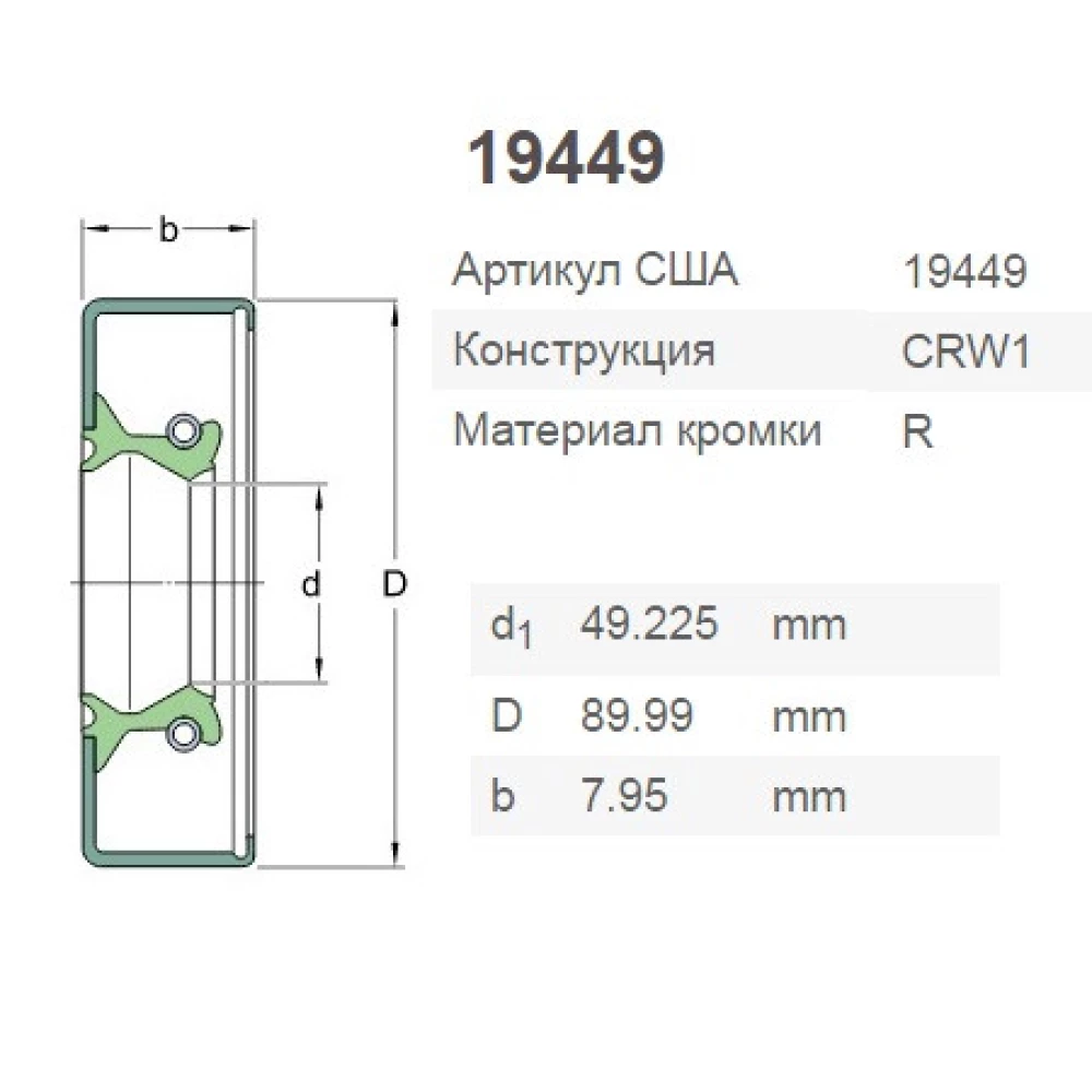 CR19449 манжета SKF, RE151144