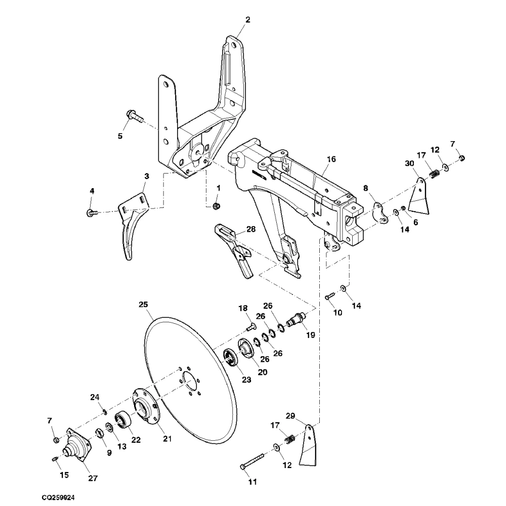 Подшипник DQ16261 John Deere аналог 3204-2RS