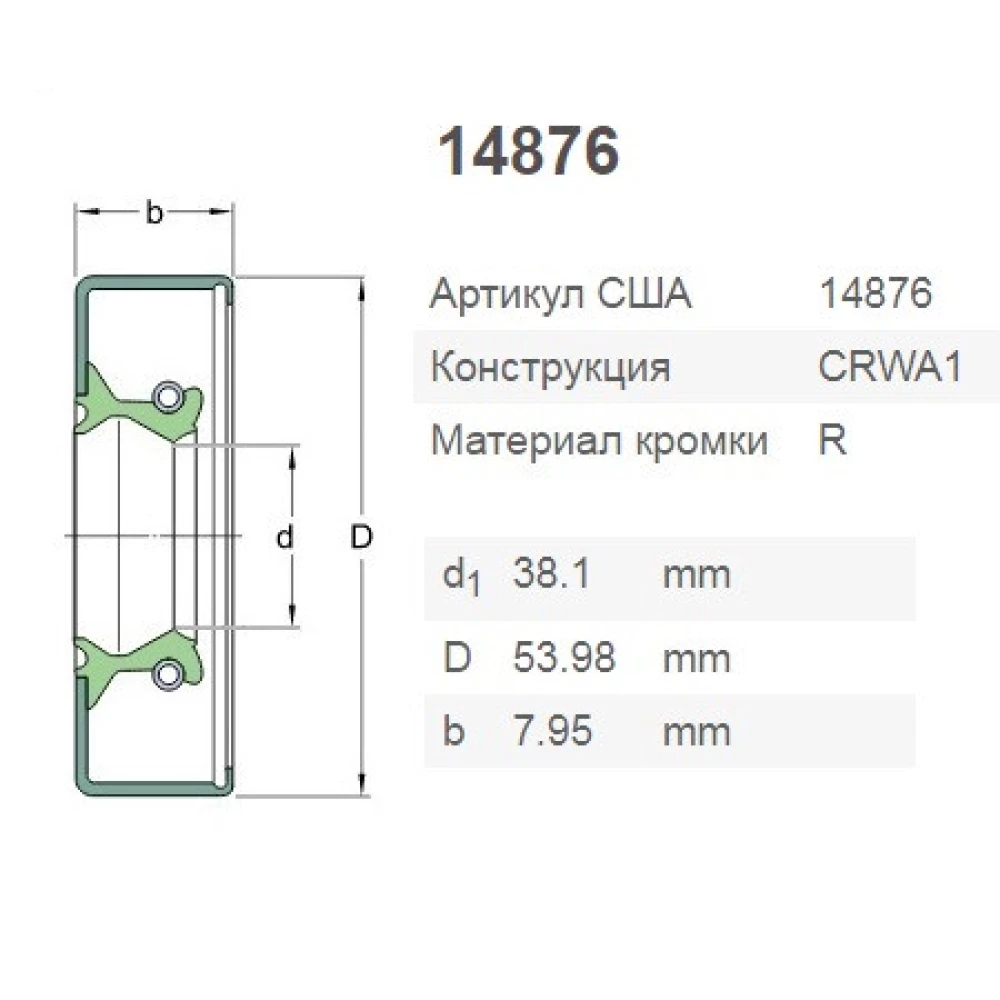 CR14876 манжета SKF AH81622