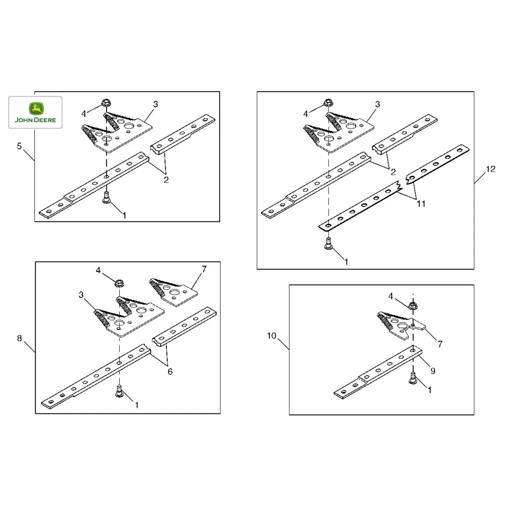 Болт сегмент John Deere H158341