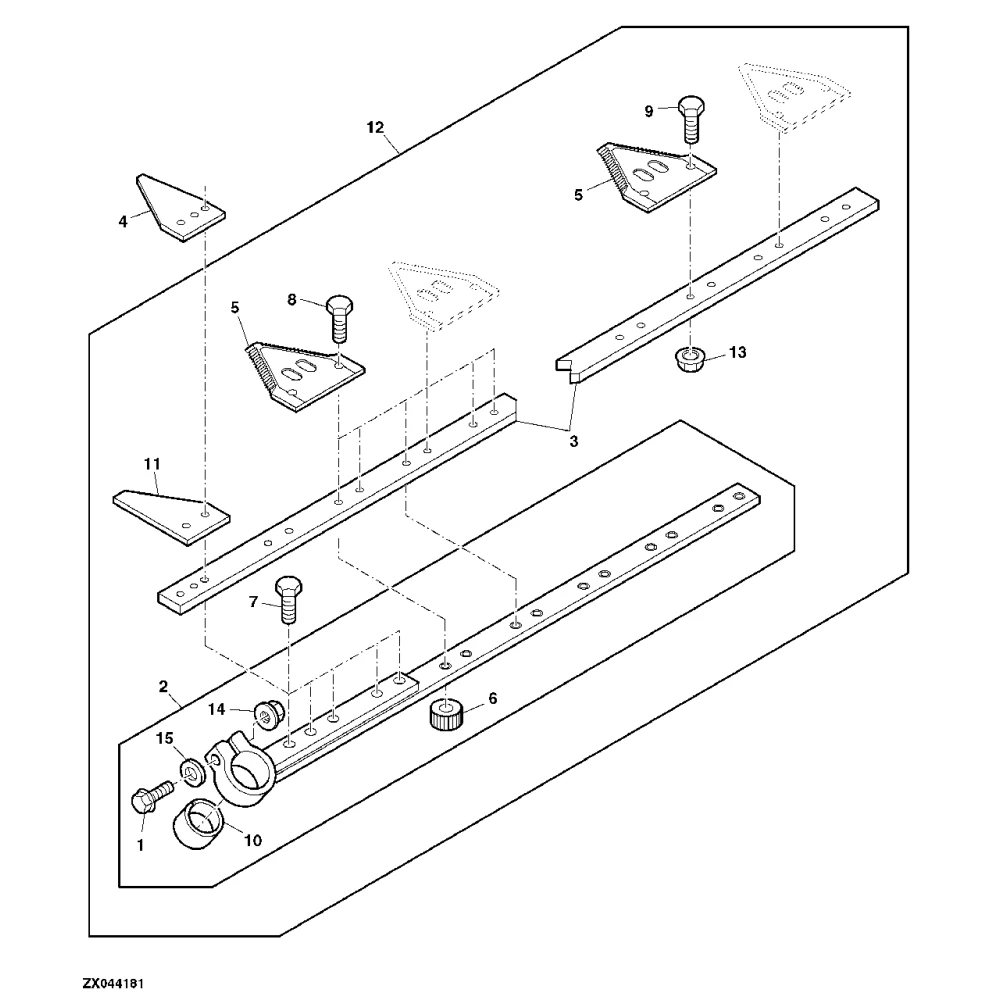 Болт кріплення сегмента John Deere М6х16