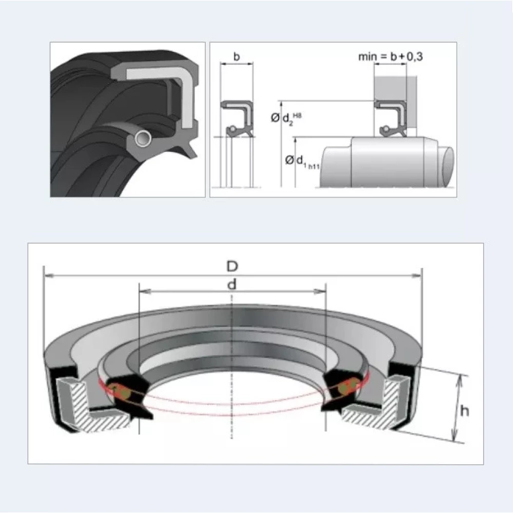 Манжета 0011366260 аналог 40х55х8/7