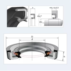 Манжета 0011366260 аналог 40х55х8/7